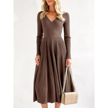 Elegant Saodimallsu Women's Knit Midi Dress for Every Occasion