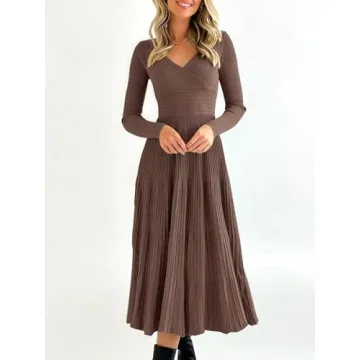 Elegant Saodimallsu Women's Knit Midi Dress for Every Occasion