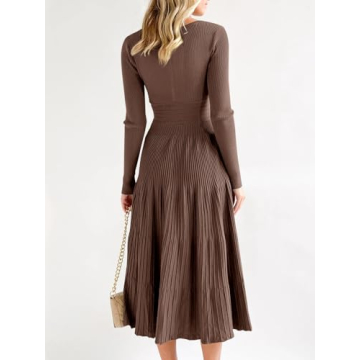 Elegant Saodimallsu Women's Knit Midi Dress for Every Occasion