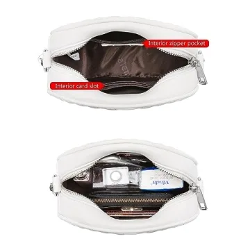 Chic Realer Round Crossbody Purse for Women with Tassel Design