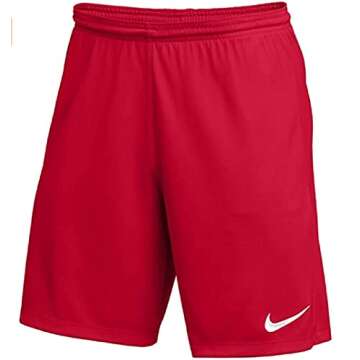 Nike Youth Park III Shorts Red Small - Stylish Active Wear
