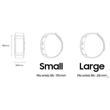 Samsung Gear Fit2 Smartwatch - Track Steps, Heart Rate, Music