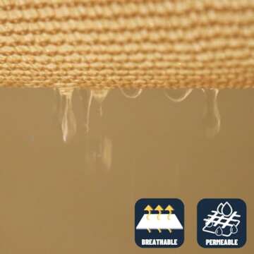 SUNNY GUARD Sun Shade Sail 10' x 13' Rectangle Sand UV Block Sunshade for Backyard Yard Deck Patio Garden Outdoor Activities and Facility(We Make Custom Size)