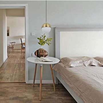 COTULIN Elegant Brass Globe Pendant Light for Modern Homes