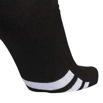 adidas Rivalry Field Multi Sport Over The Calf (OTC) Socks for Boys, Girls, Men and Women (2-Pair), Black/White, X-Small