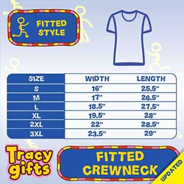 Tracy Gifts B12Y20D01W041463M05T11C02S02US-C - Women's Crewneck Short Sleeve T-Shirt, Black, Medium