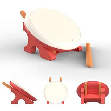 YesOJO Taiko Drum Controller Compatible with N-Switch, Drum Controller Taiko Drum Sticks Video Games Accessories Compatible with N-Switch