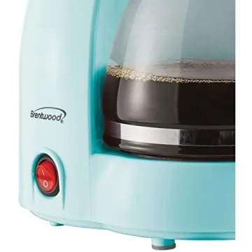 Brentwood TS-213BL Stylish 4 Cup Coffee Maker in Turquoise