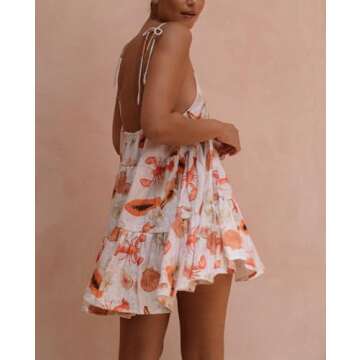 Y2K Cute Mini Dress - Fruit Print Summer Comfort
