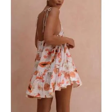 Y2K Cute Mini Dress - Fruit Print Summer Comfort