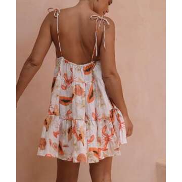 Y2K Cute Mini Dress - Fruit Print Summer Comfort