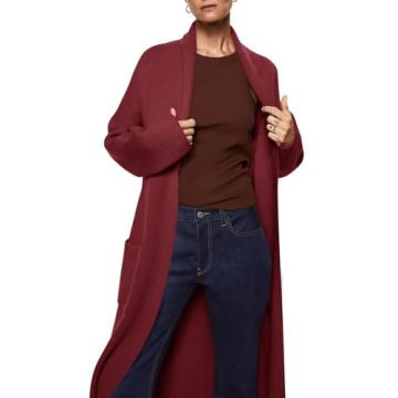 Oversized Cozy Cardigan with Shawl Collar and Pockets