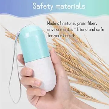 Cute Pill Organizer 7 Day, Weekly Pill Cases Box Waterproof MoistureProof,Travel Weekly Pill Box Case Portable Design to Hold Vitamins