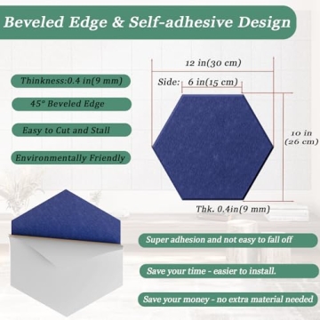 Hexagonal Acoustic Panels for Enhanced Sound Absorption and Style