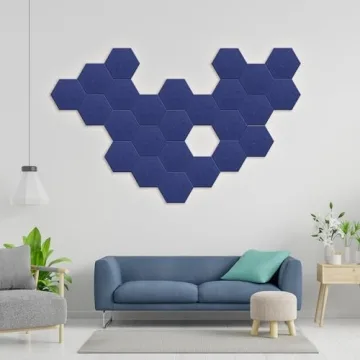 Hexagonal Acoustic Panels for Enhanced Sound Absorption and Style