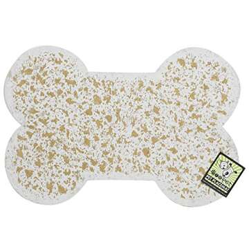 ORE Pet Natural Mini Bone Recycled Rubber Placemat for Pets