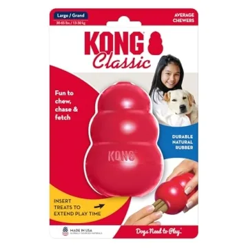 KONG Classic Dog Toy - Durable, Stuffable & Engaging