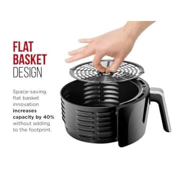 CHEFMAN Large Air Fryer 6.5 Qt XL, Healthy Cooking, User Friendly, Nonstick, Digital Touch Screen with 4 Cooking Functions w/ 60 Minute Timer & Auto Shut Off, BPA-Free, Dishwasher Safe Basket, Black