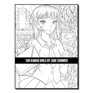 100 Kawaii Girls Coloring Book Collection - Fun & Fantasy
