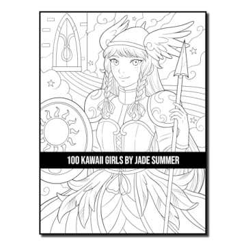 100 Kawaii Girls Coloring Book Collection - Fun & Fantasy