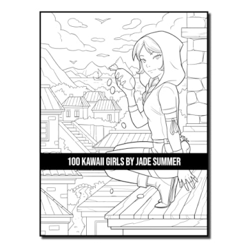 100 Kawaii Girls Coloring Book Collection - Fun & Fantasy