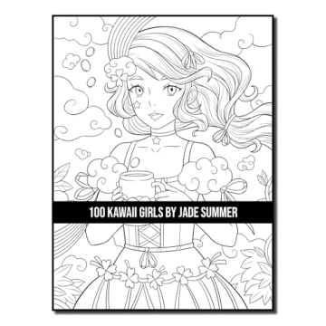 100 Kawaii Girls Coloring Book Collection - Fun & Fantasy