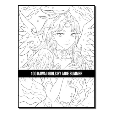 100 Kawaii Girls Coloring Book Collection - Fun & Fantasy