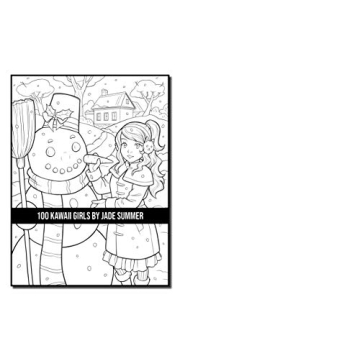 100 Kawaii Girls Coloring Book Collection - Fun & Fantasy