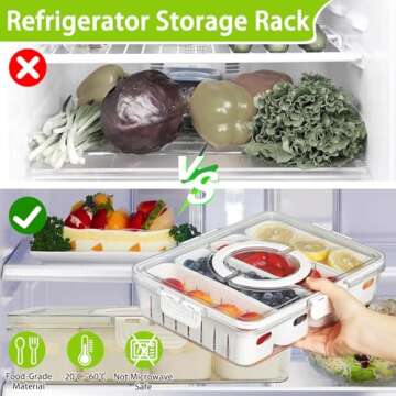 Salad Bar Containers for Fridge – Smart Storage Solution for Snacks