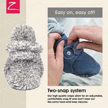 Zutano Unisex Furry Baby Booties - Cozy and Cute!