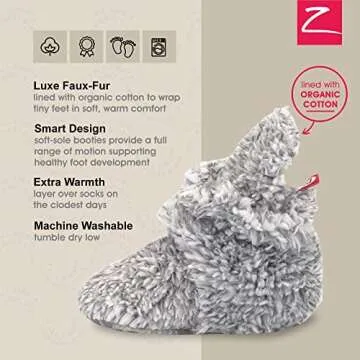 Zutano Unisex Furry Baby Booties - Cozy and Cute!