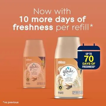 Glade Automatic Spray Refill, Air Freshener for Home and Bathroom, Vanilla Caramel Twist, 6.2 Oz