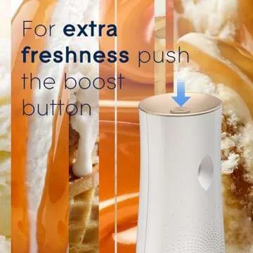 Glade Automatic Spray Refill, Air Freshener for Home and Bathroom, Vanilla Caramel Twist, 6.2 Oz