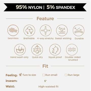 Aoxjox Women's Shorts Scrunch High Waisted Workout Butt Lifting Booty Gym Fitness Biker Short 5"