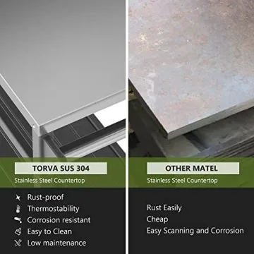 Durable TORVA Outdoor Prep Grill Cart for BBQ Enthusiasts