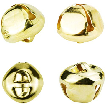 Augshy 50 Jingle Bells for Christmas Crafts and Decorations