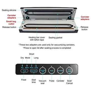 V3210 Vacuum Sealer: Multi-Use Food Preservation Machine
