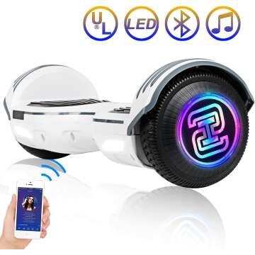 SISIGAD Kids Hoverboard with Bluetooth & Lights