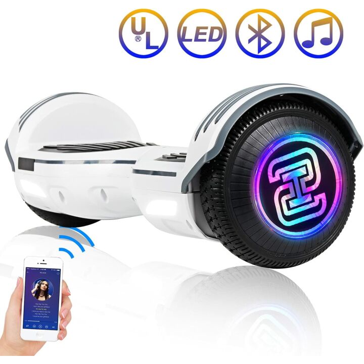 SISIGAD Kids Hoverboard with Bluetooth & Lights