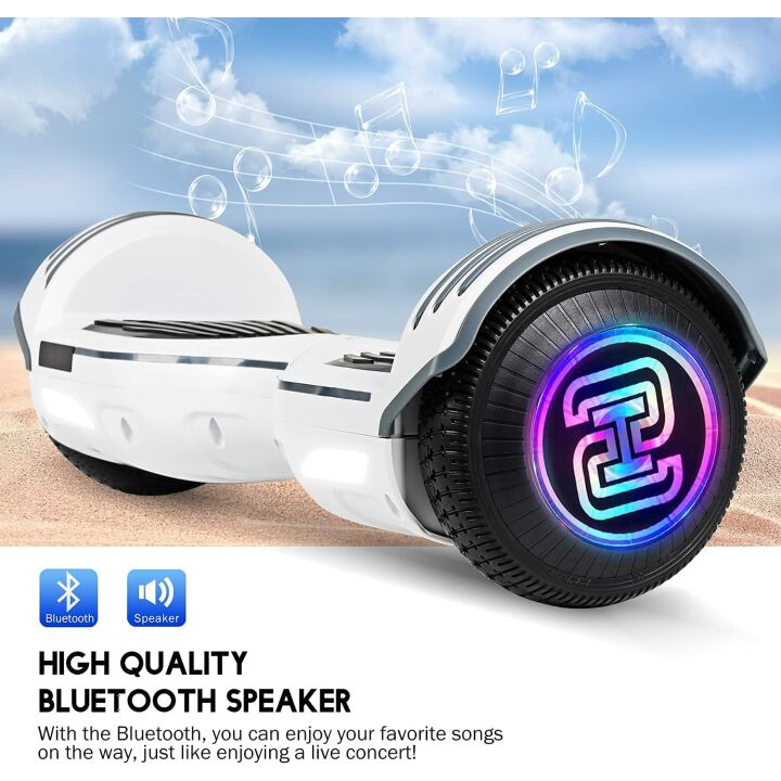 SISIGAD Kids Hoverboard with Bluetooth & Lights