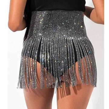 Fstrend Body Chains Tassel Skirts