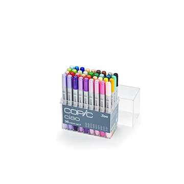 Copic I36A Ciao Markers Set A, 36-Piece
