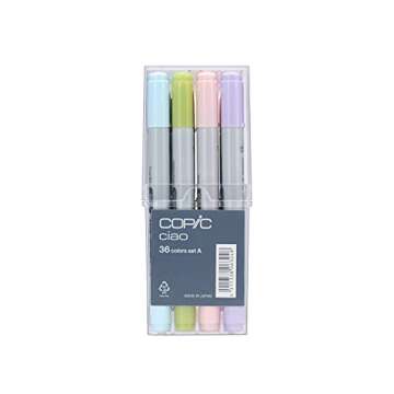 Copic I36A Ciao Markers Set A, 36-Piece