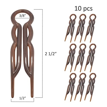 Durable U-Shaped Hair Pins Set for All Hair Types