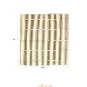 2 Pack Bamboo Sushi Rolling Mat, Sushi roll maker, Sushi bazooka (9.5" x 9.6")…