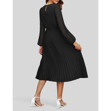 Stylish ZESICA Women's Chiffon Midi Dress for Every Occasion