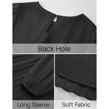 Stylish ZESICA Women's Chiffon Midi Dress for Every Occasion