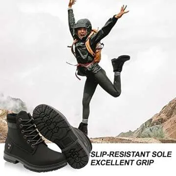 sofysofy Women Work Boots - Waterproof Hiking Outdoor Lightweight Construction Composite Comfortable