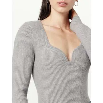 Preston Ribbed Sweetheart Sweater for Plus Size Women