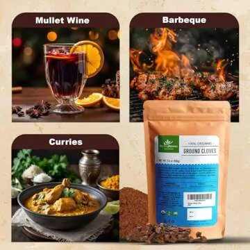 Organic Ground Cloves powder 3.50 oz CEYLONFLAVORS FRESH AND PURE